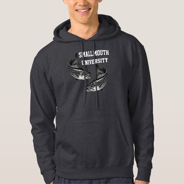 Smallmouth-Universität - Barschangeln Hoodie (Vorderseite)