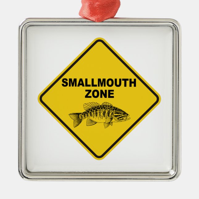 Smallmouth Zone Ornament Aus Metall (Vorne)