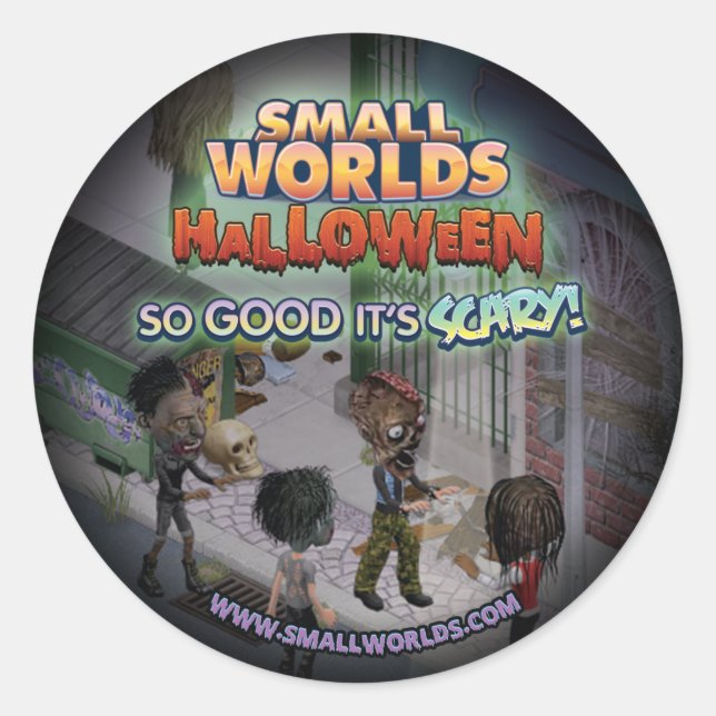 SmallWorlds Halloween Zombie Stickers (Vorderseite)