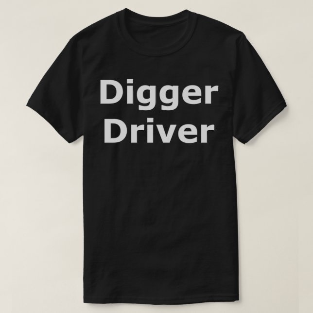 SMandH 0145 Digger-Treiber T-Shirt (Design vorne)