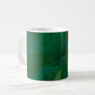 Smaragd-Dschungel Exotische Mystische Tropische Bl Kaffeetasse
