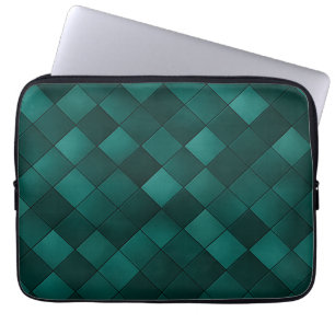 Smaragd-Fliesenmuster – Moderne Luxus Laptopschutzhülle