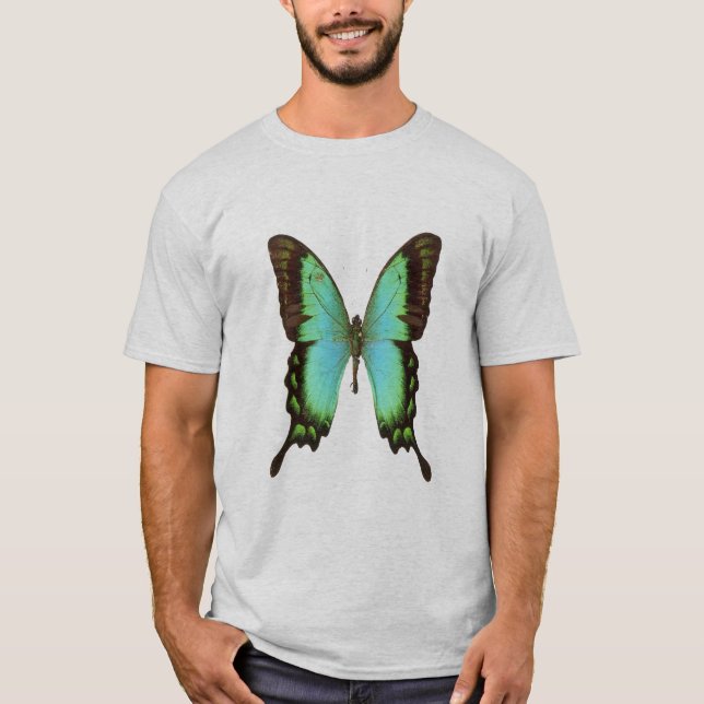 Smaragd-Frack Schmetterling, T - Shirt (Vorderseite)