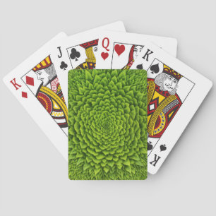 Smaragd-Fraktal-Blüte Spielkarten