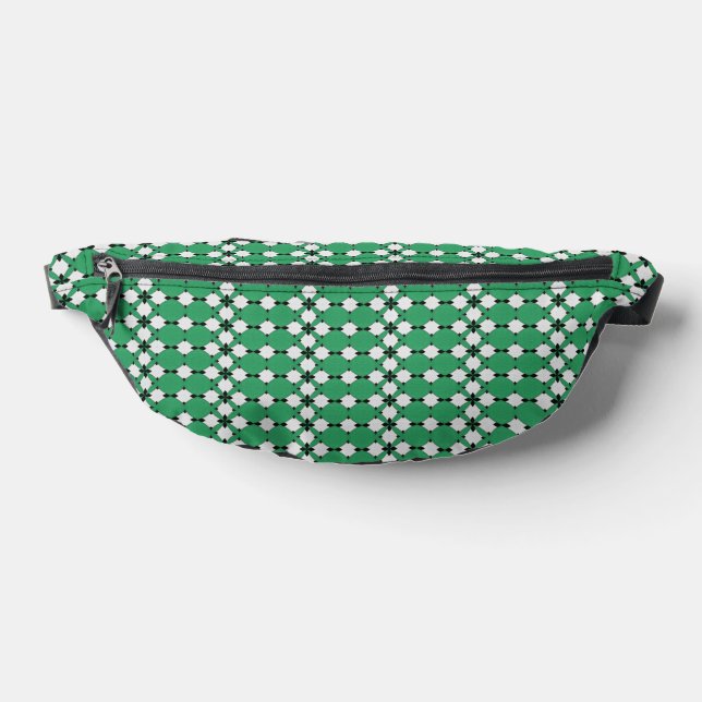 Smaragd Geometrisches Abstractes Muster Design 131 Bauchtasche (Ablage )