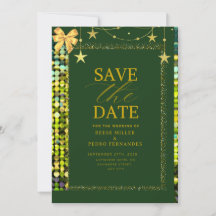 Smaragd-Gold-Pailletten-Save-The-Date-Signaturkart