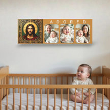 Smaragd Heilige Ikone - Jesus - ANGEBETET Baby-Fot