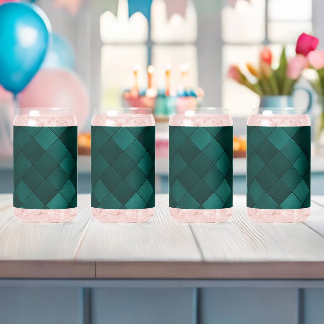 Smaragd-Kachelmuster – Moderne Luxus Dosenglas (Insitu (Baby Party))