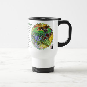 Smaragd-Kosmischer Drache Reisebecher
