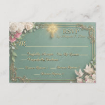 Smaragd-Kreuz- und Rosen-Garten-RSVP