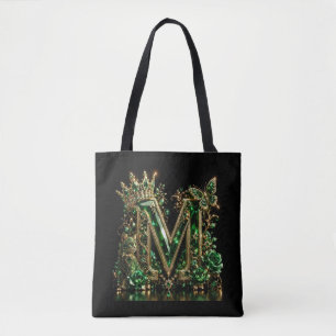 Smaragd Kristall Buchstabe M Royal Luxus