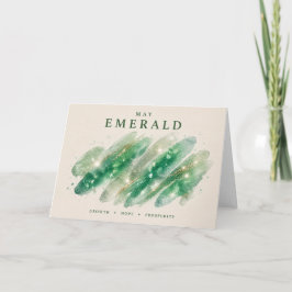 Smaragd-Kristall-Schwung Karte