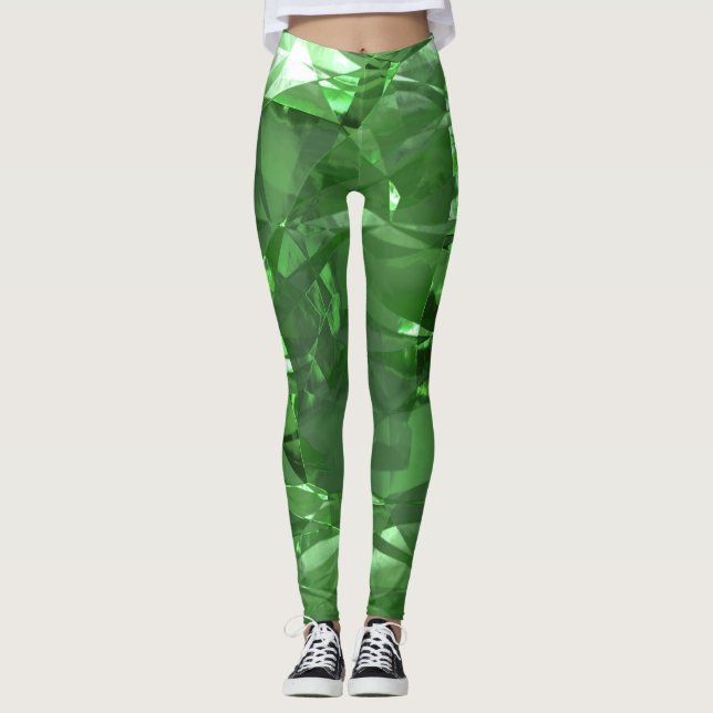Smaragd-Leggings Leggings (Vorderseite)