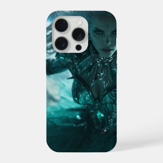Smaragd-Nebel-Königin – Futuristische Alien-Rüstun iPhone 15 Pro Hülle