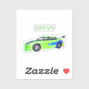 Smaragd-Rennläufer des grünen Horizonts Aufkleber