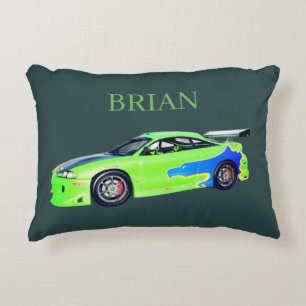 Smaragd-Rennläufer des grünen Horizonts Dekokissen