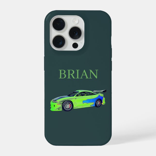 Smaragd-Rennläufer des grünen Horizonts iPhone Hülle (Rückseite)