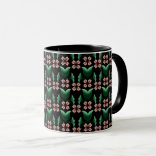 Smaragd- & Rosé-Botanik-Kaffeetasse Tasse
