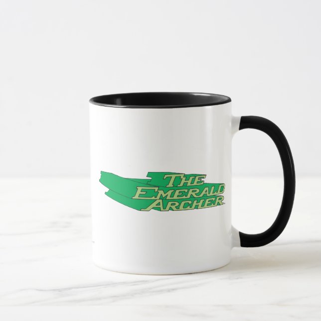 Smaragd-Schütze Logo Tasse (Rechts)