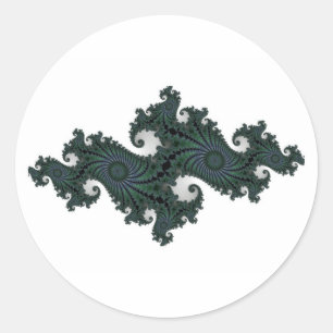 Smaragd-Seepferd Julia-Sticker Runder Aufkleber