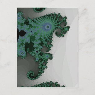 Smaragd-Seepferdchen-Postkarte Postkarte