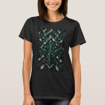 Smaragd-T-Shirt mit Unendlichkeitsportal
