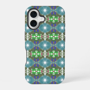 Smaragd-Tiden-Kaleidoskop iPhone 16 Hülle