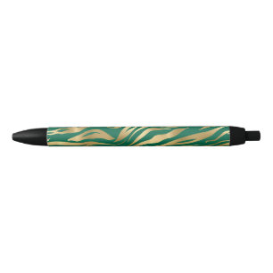Smaragd und Gold Safari-Serie Design 2 Kugelschreiber