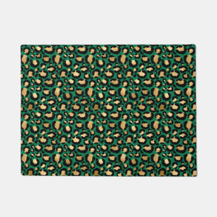 Smaragd- und Gold-Safari-Serie Design 3 Fußmatte