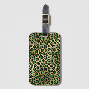 Smaragd- und Gold-Safari-Serie Design 8 Gepäckanhänger