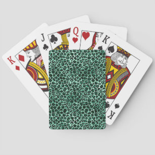 Smaragd- und Gold-Safari-Serie Design 9 Spielkarten