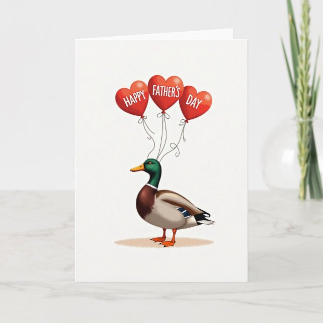 Smaragd Vätertag Enten Karte (Vorderseite)