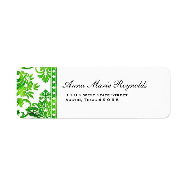 Smaragd-Vintage-Damask-Spitze-Fancy (Vorne)