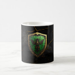 Smaragd-Wächter-Adler-Fantasie Kaffeetasse