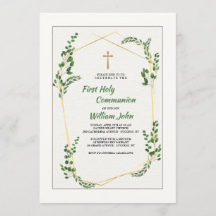 Smaragd-Zweige-Einladung Einladung