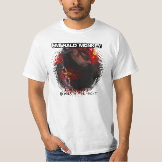 Smaragdaffe "Helder der Nacht" grundlegendes T-Shirt