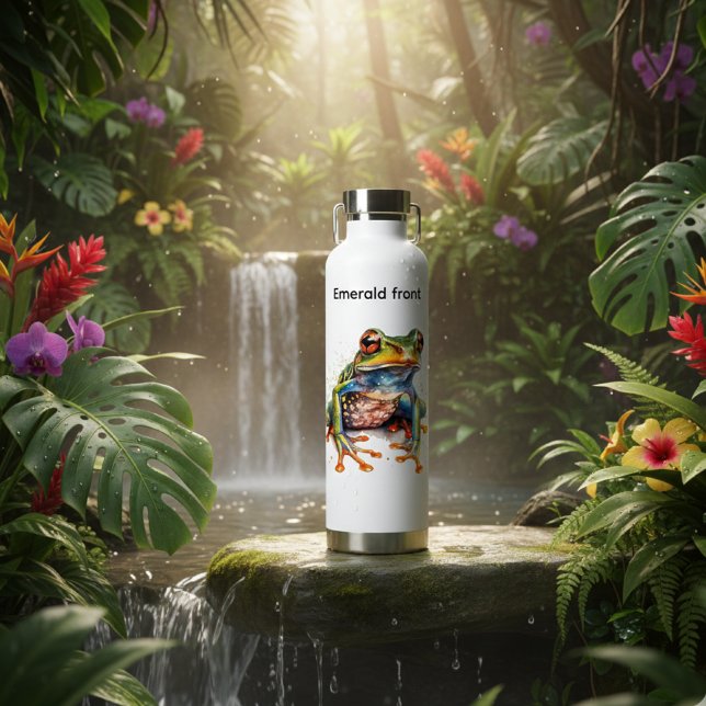 Smaragdaugen-Regenfrosch Trinkflasche (Von Creator hochgeladen)