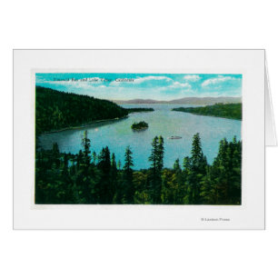 Smaragdbucht-Ansicht über See TahoeLake Tahoe, CA