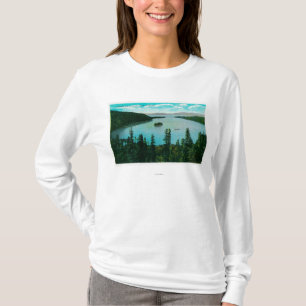 Smaragdbucht-Ansicht über See TahoeLake Tahoe, CA T-Shirt