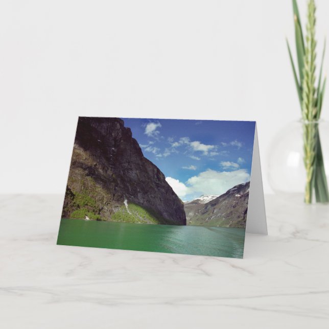 Smaragdfjord-Traum-Karte Karte (Vorderseite)