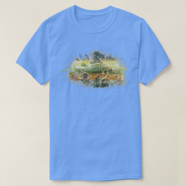Smaragdgepanzerte Katfische Brochis splendens T-Shirt (Design vorne)