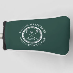 Smaragdgrün Custom Golfspieler und Klubdatum Golf Headcover