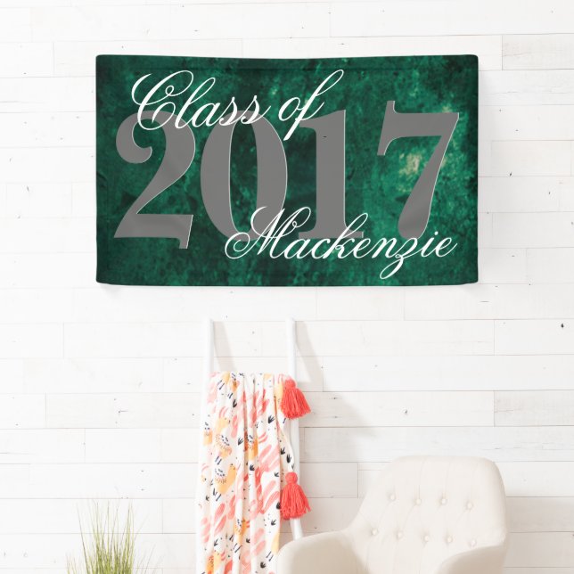 Smaragdgrün | Deep Jade Velvet Grunge Jewel Tone Banner (Insitu)