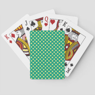 Smaragdgrün mit gelben Polka-Punkten von STaylor Spielkarten
