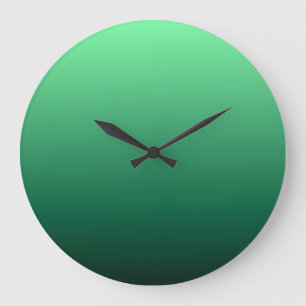 Smaragdgrün-Töne Große Wanduhr