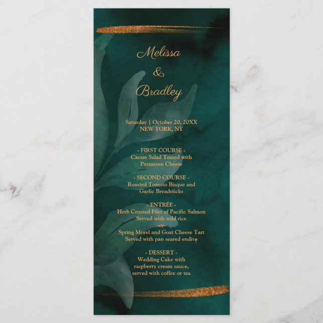 smaragdgrün und Blätter Programm (Vorderseite)