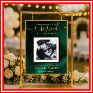 Smaragdgrün und Gold verlieren Platzhalter Poster