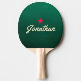 Smaragdgrün Vintage Stern Signature Tischtennis Schläger