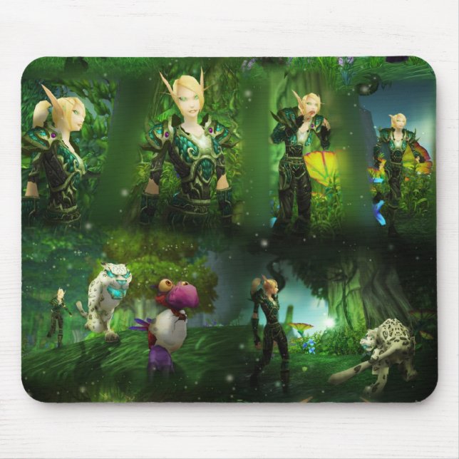 Smaragdgrundlegende Traummausunterlage Mousepad (Vorne)