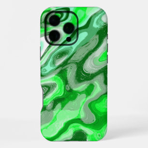 Smaragdgrüne farbenfrohe abstrakte Marmor-Flüssigk iPhone 16 Pro Max Hülle